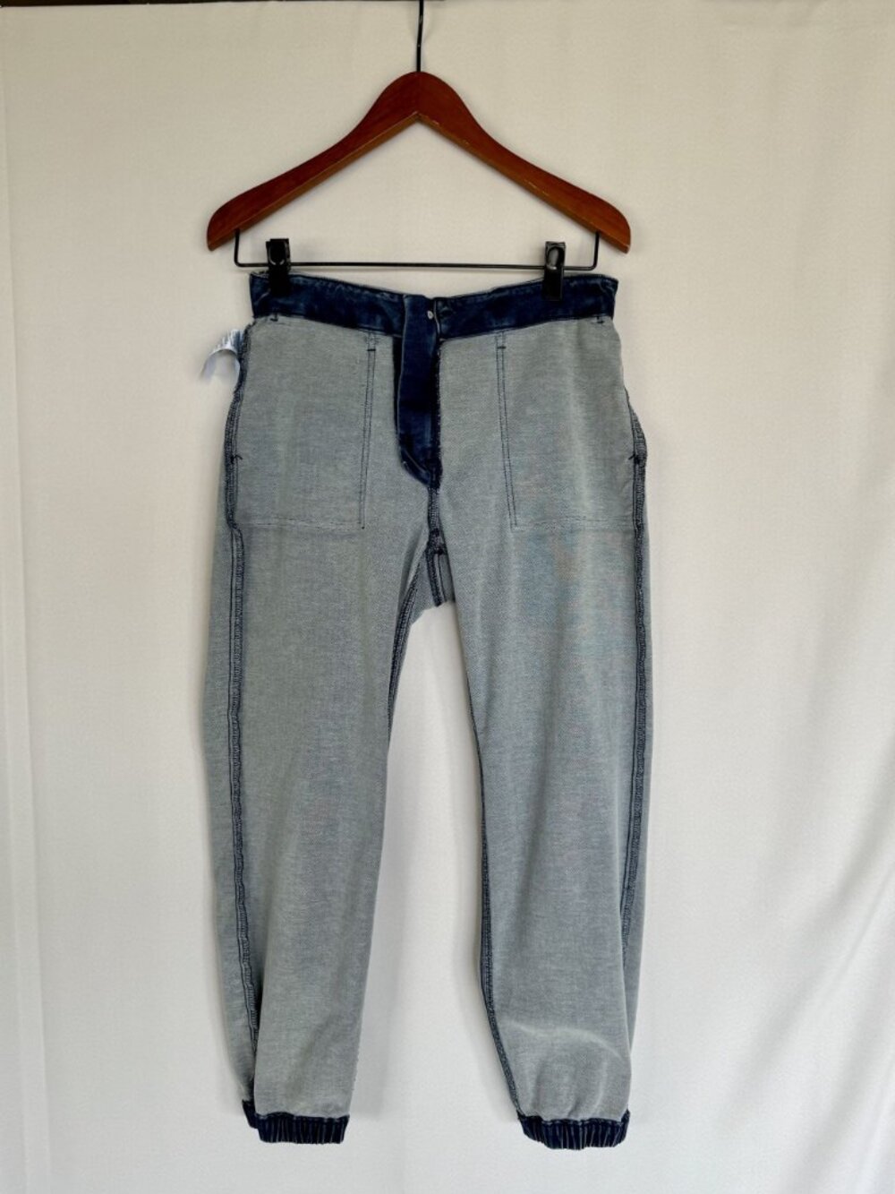 J. Crew Factory Utility Signature Med Blue Stretch+ Denim Jogger Jeans Size 30 - Picture 8 of 12